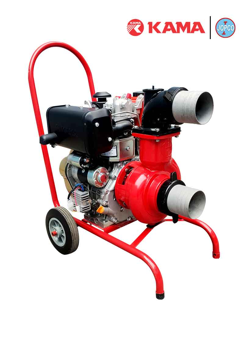 Motobomba KAMA KM186FAEC100 (4″) «Gran Caudal»_sintecagroperu