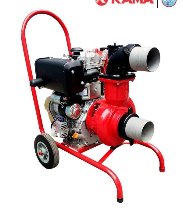 Motobomba KAMA KM186FAEC100 (4″) «Gran Caudal»_sintecagroperu